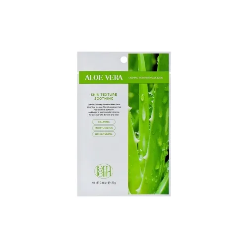 Тканинна маска для обличчя з алое вера Lamelin calming moisture mask pack aloe vera