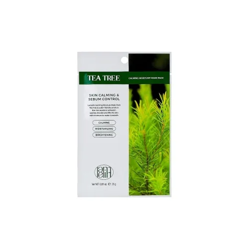 Тканинна маска для обличчя з екстрактом чайного дерева Lamelin calming moisture mask pack tea tree