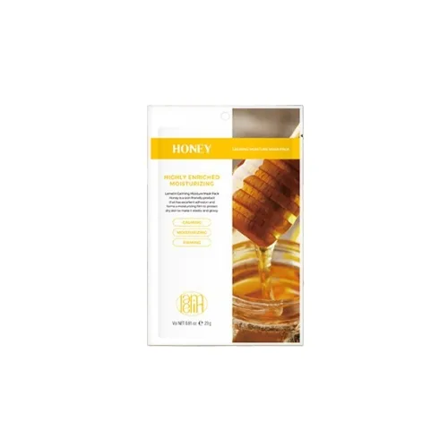 Тканинна маска для обличчя з медом Lamelin calming moisture mask pack honey
