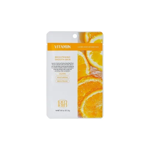 Тканинна маска для обличчя з вітаміном С Lamelin calming moisture mask pack vitamin