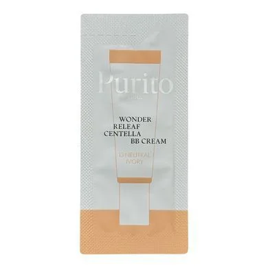 ВВ-крем із екстрактом центелли - PURITO Seoul Wonder Releaf Centella BB Cream, №13 Neutral Ivory, 1 мл (пробник)