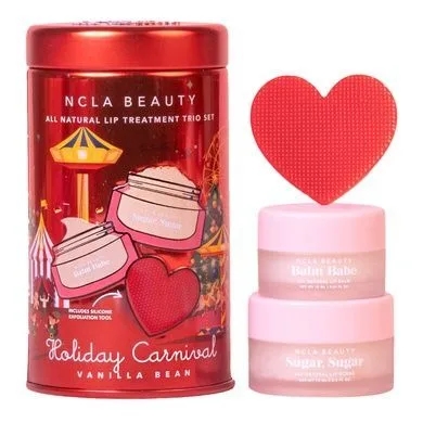 NCLA Beauty Holiday Carnival (Vanilla Bean) Lip Care Set