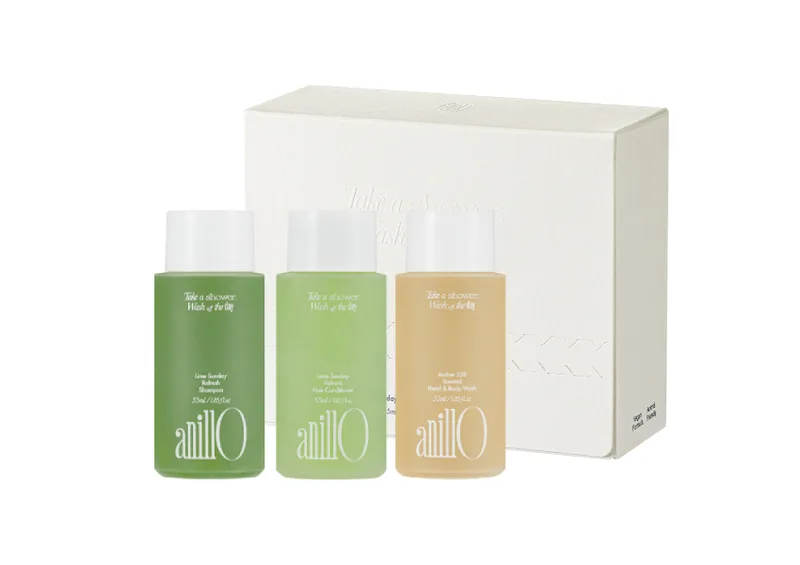 Дорожній набір ANILLO Lime Sunday & Amber528 Travel Shower Set