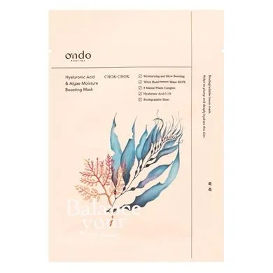 Ondo Beauty 36.5 Hyaluronic Algae Moisture Boosting Mask