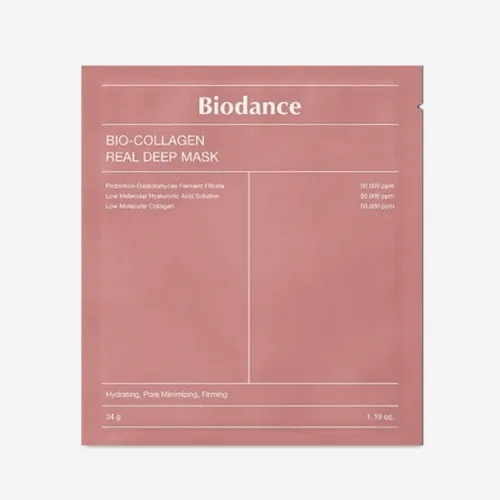 Нічна гідрогелева маска для обличчя Biodance Bio Collagen Real Deep Mask з колагеном 34 г