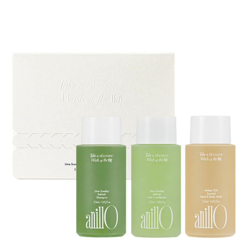 ANILLO Lime Sunday & Amber528 Travel Shower Set — Дорожній набір засобів для волосся