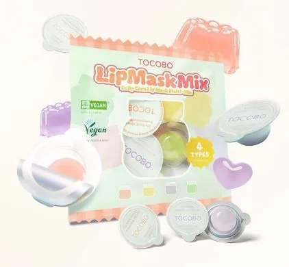 Tocobo Lip Mask Blister – набір з 4 пробників масок для губ 4х1 мл
