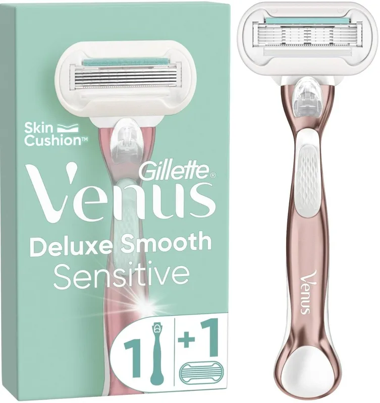 Станок для гоління жіночий Venus Extra Smooth Sensitive RoseGold з 1 змінним картриджем