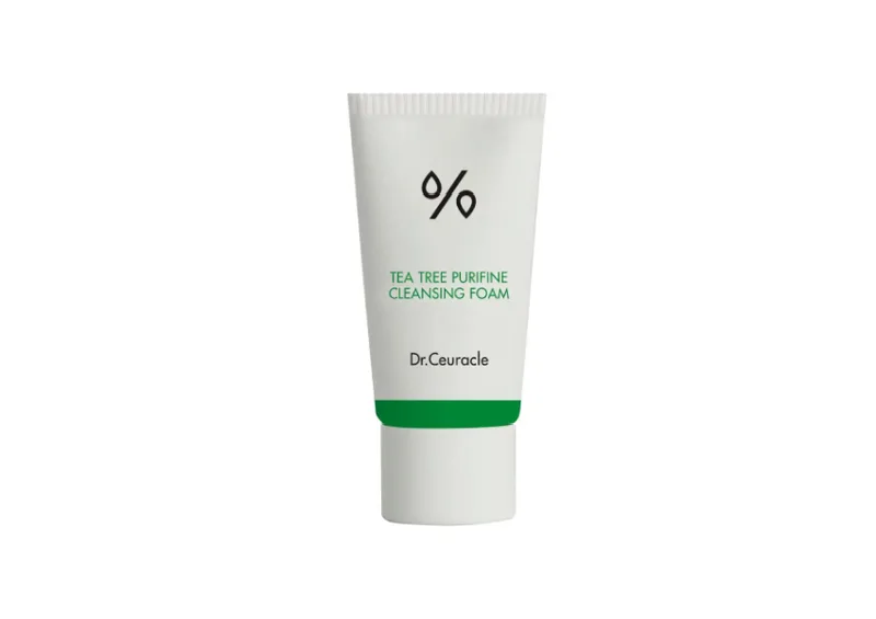 Гель-пінка для вмивання з екстрактом чайного дерева DR. CEURACLE Tea Tree Purifine Cleansing Foam 10 мл