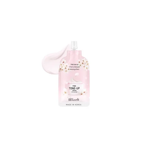 Освітлюючий крем для обличчя 15 мл Beausta pink tone up cream
