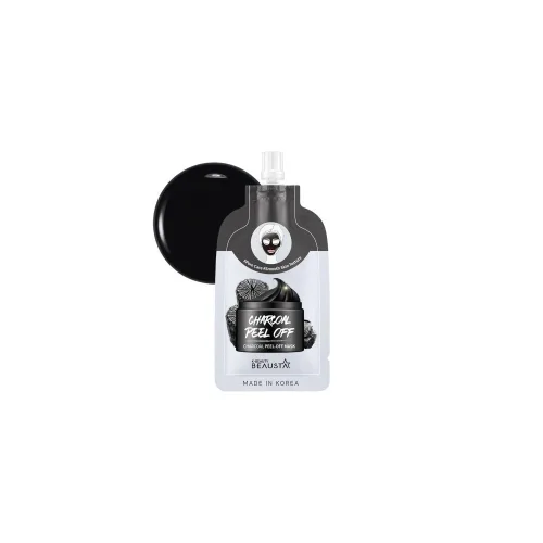 Вугільна маска-плівка для обличчя 20 мл Beausta charcoal peel-off mask