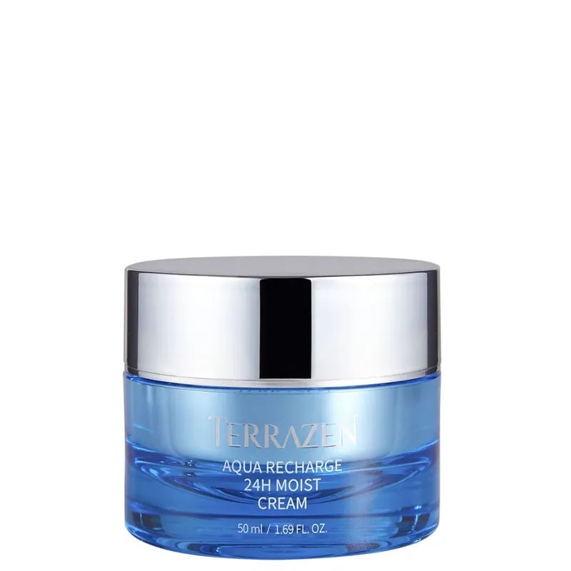 Terrazen Aqua Recharge 24h Moist Cream 50 мл — Інтенсивно зволожувальний крем для обличчя з гіалуроновим комплексом