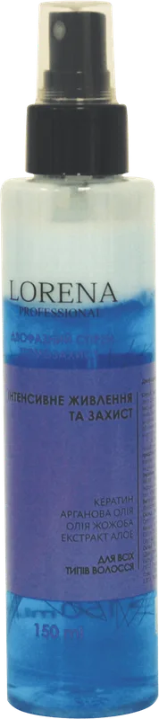 Спрей lorena Professional двофазний Термозахист інтенсивне живлення 150 мл