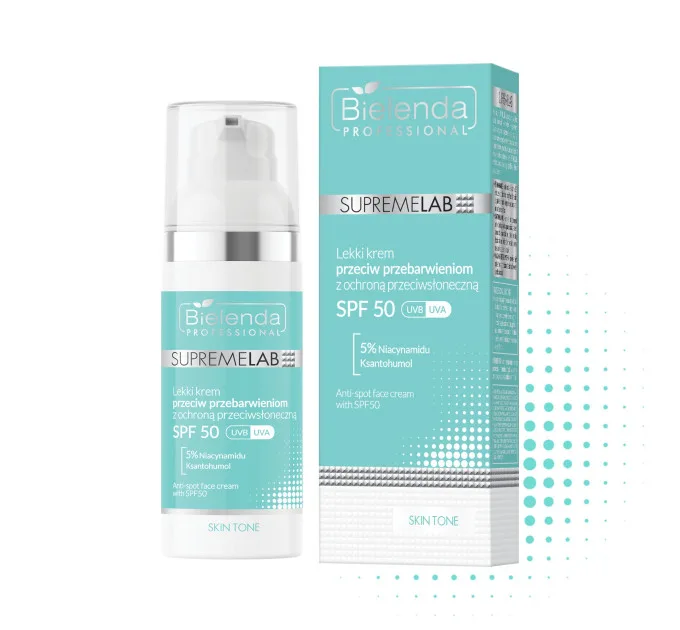Крем проти пігментних плям з SPF50 UVA/UVB - Supremelab SKIN TONE