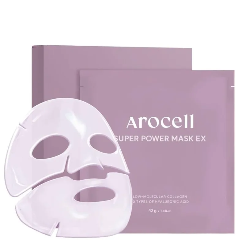 Arocell Super Power Mask EX — Зволожувальна маска з низькомолекулярним колагеном