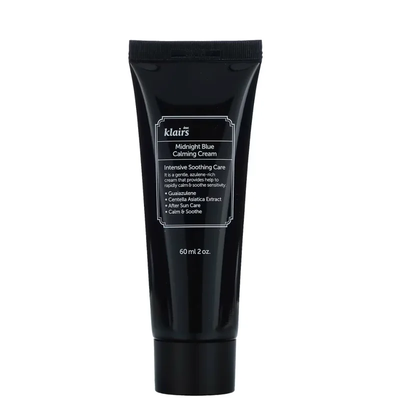 Dear Klairs Midnight Blue Calming Cream 60 мл — Нічний відновлюючий крем з азуленом
