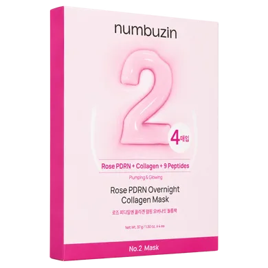 Numbuzin No.2 Rose PDRN Overnight Collagen Mask