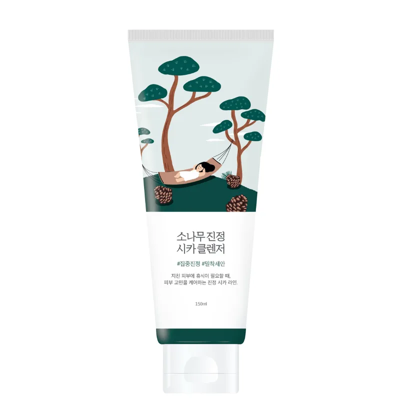 Round Lab Pine Calming Cica Cleanser 150 мл — Пінка для вмивання з екстрактом голок сосни