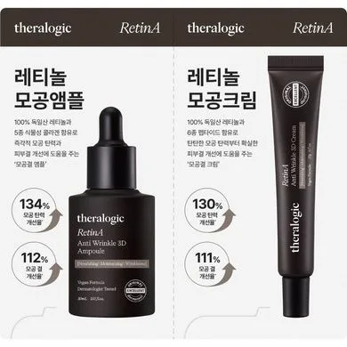 Theralogic RetinA Anti Wrinkle 3D Cream + Ampoule