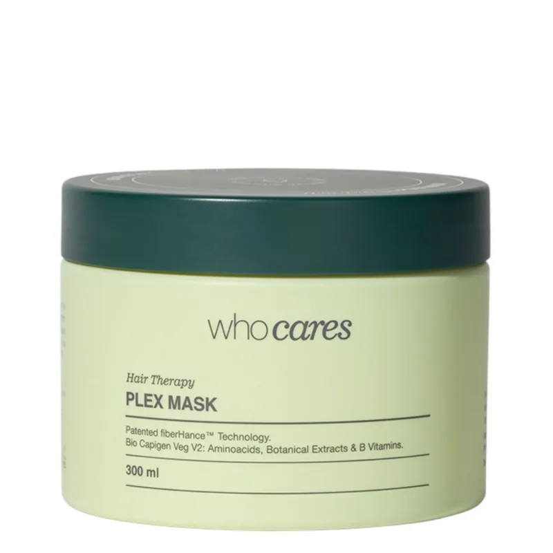 WhoCares Hair Therapy PLEX Mask 300 мл — Маска для інтенсивного відновлення сухого, ламкого та пошкодженого волосся