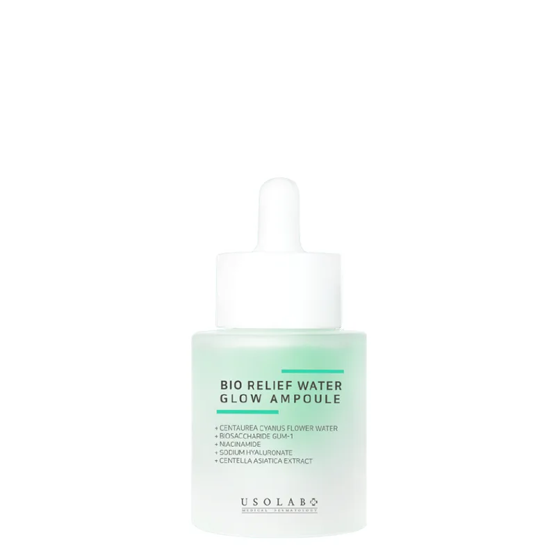 Usolab Bio Relief Water Glow Ampoule — Заспокійлива, гідратуюча та протинабрякова сироватка