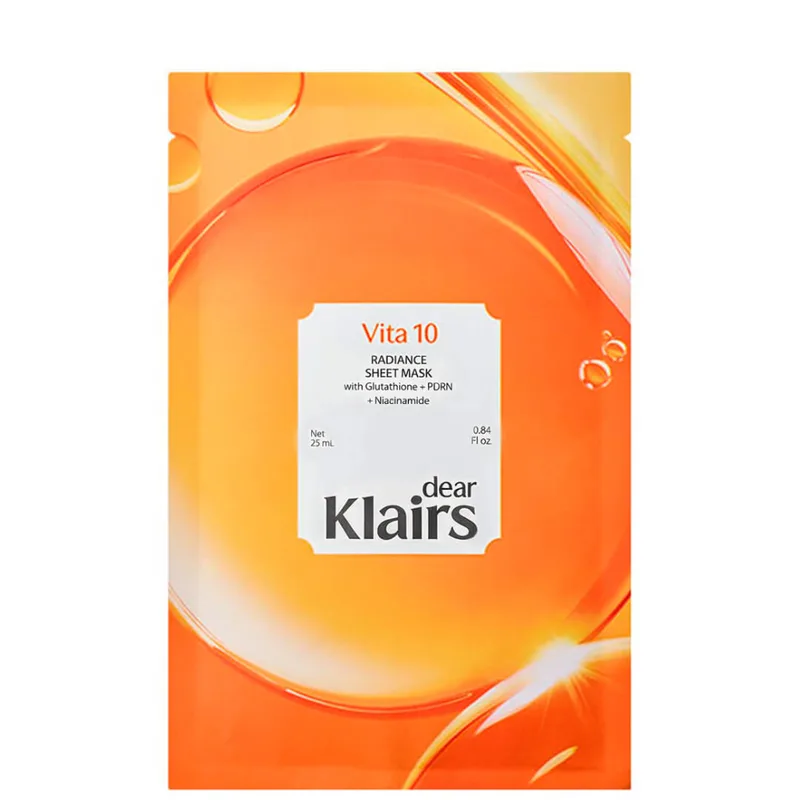 Dear Klairs Vita 10 Radiance Sheet Mask — Маска для сяйва шкіри з ПДРН та вітаміном C