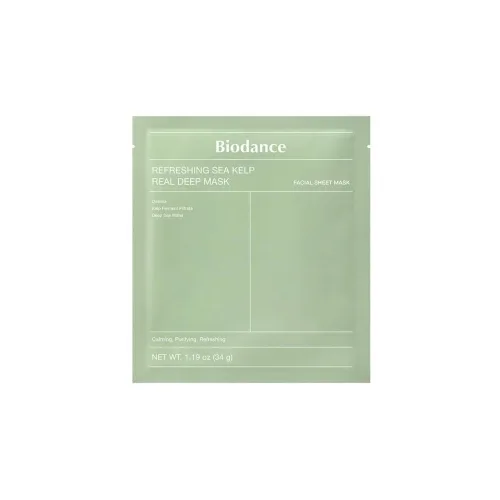 BIODANCE Refreshing Sea Kelp Real Deep Mask – колагенова маска з морськими водоростями та центеллою