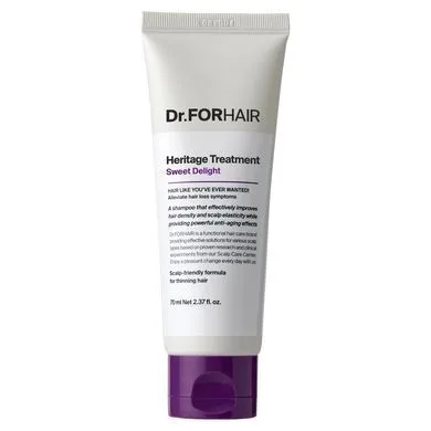 Dr.Forhair Heritage Shampoo Sweet Delight – шампунь для ослабленої шкіри голови та тонкого волосся 70 мл (Термін придатності до 07.12.2026)