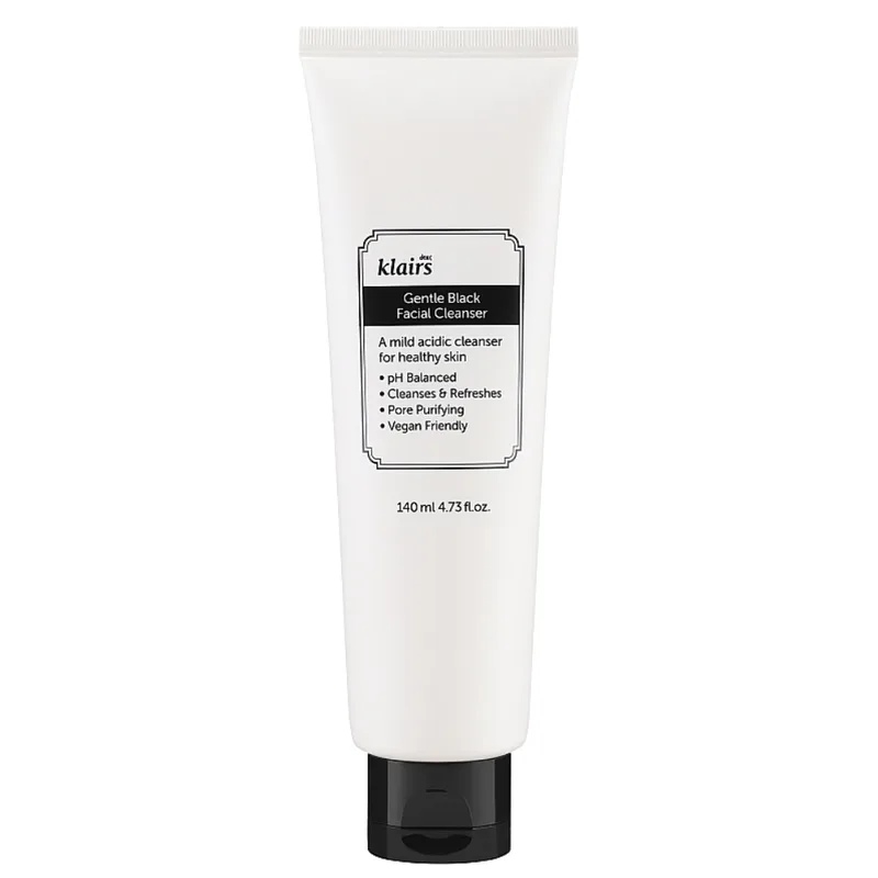 Dear Klairs Gentle Black Facial Cleanser 140 мл — м’яка пінка для вмивання з чорним трюфелем