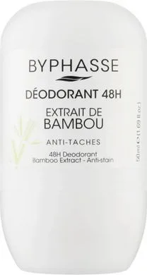 Дезодорант роликовий «Екстракт бамбука» - Byphasse 48h Deodorant Bamboo Extract, 50 мл ((до 03.2029)