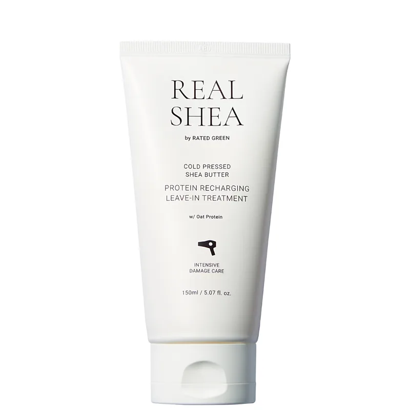 Rated Green Real Shea Protein Recharging Leave-In Treatment 150 мл — Відновлюючий термозахисний крем з невагомим пудровим ароматом