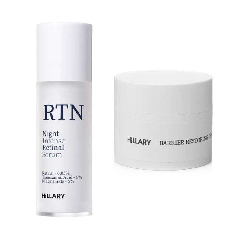 Набір для захисту шкіри та боротьби з акне вночі Hillary Acne Defense & Barrier Care Kit
