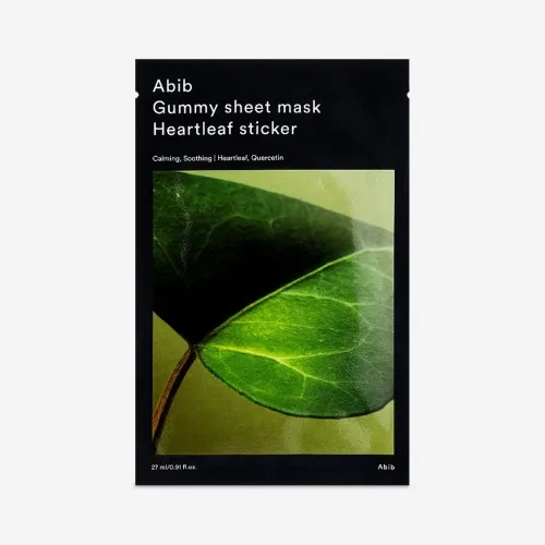 Заспокійлива тканинна маска з екстрактом хауттюйнії 30 мл ABIB gummy sheet mask heartleaf sticker