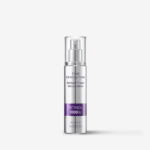 Сироватка для обличчя з ретинолом і спікулами 50 мл Missha time revolution retinol 1000 shot spicule serum
