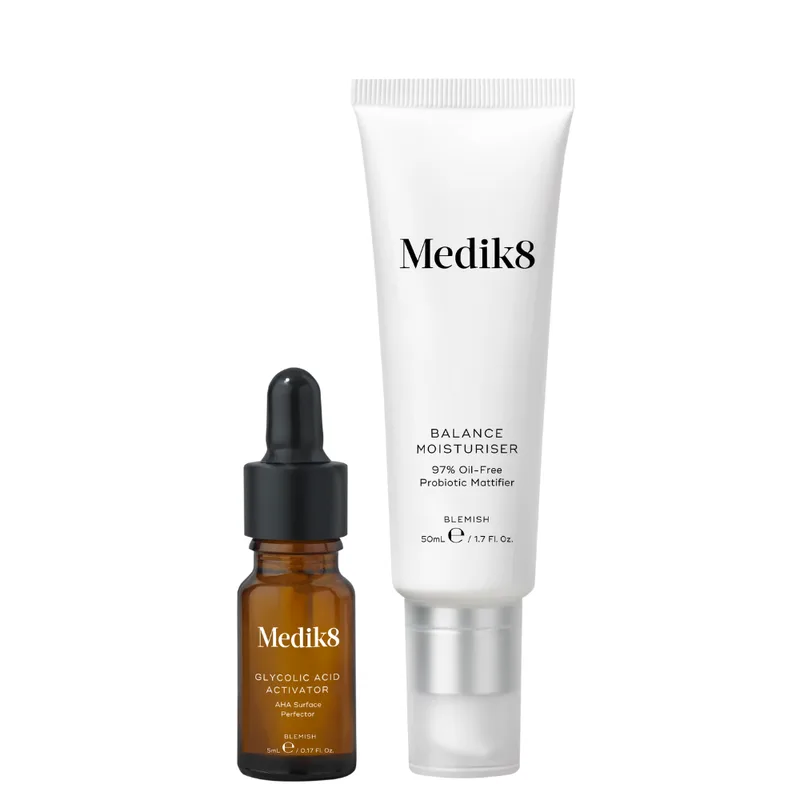 Medik8 Balance Moisturiser & Glycolic Acid Activator — Набір зволожуючий балансуючий крем + активатор з гліколевою кислотою