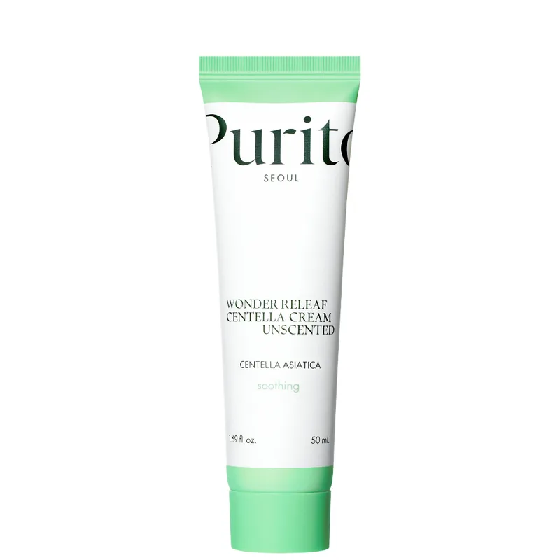 Purito Seoul Wonder Releaf Centella Cream Unscented 50 мл — Відновлюючий крем з комплексом центели