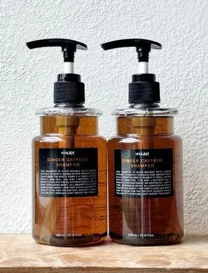 HYAAH Ginger Caffeine Shampoo – шампунь з імбиром та кофеїном для покращення росту волосся 300 мл