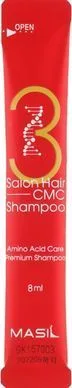 Восстанавливающий шампунь с аминокислотами - Masil 3 Salon Hair CMC Shampoo, стик 8 мл