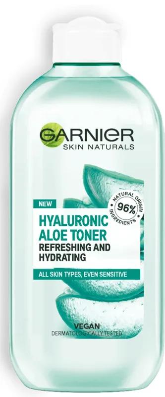 Гіалуроновий тонік Garnier Skin Naturals для всіх типів шкіри обличчя, навіть чутливої 200 мл