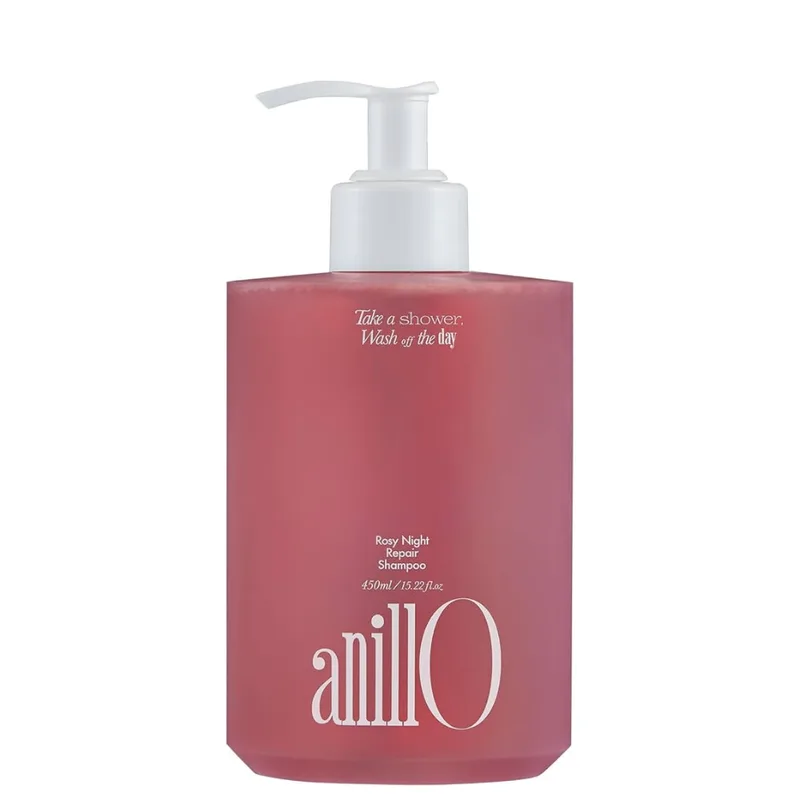 ANILLO Rosy Night Repair Shampoo 450 мл — Шампунь для відновлення пошкодженого волосся