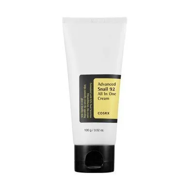 COSRX Advanced Snail 92 All in one cream tube — зволожуючий крем для сяяння шкіри в тубі (100 г)