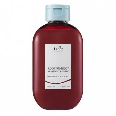 Шампунь для росту волосся - Lador Root Re-Boot Awakening Shampoo Red Ginseng & Beer Yeast, 350 мл