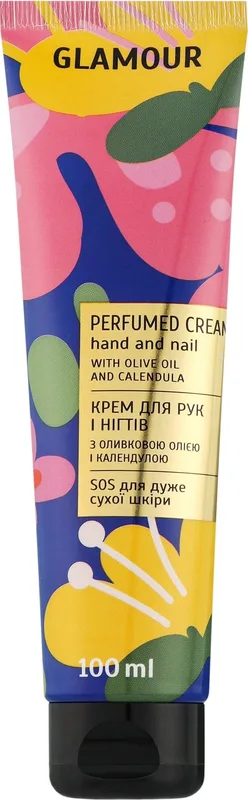 Крем для рук та нігтів Мій каприз Glamour, з оливковою олією та календулою, 100 мл