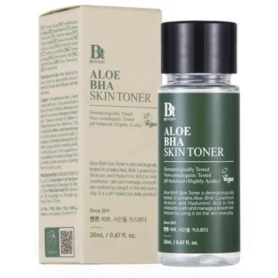 Benton Aloe BHA Skin Toner - тонер з алое і саліциловою кислотою мініатюра 20 мл