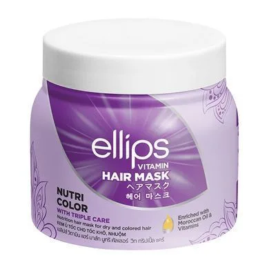 Маска для волосся "Сяйво кольору" - Ellips Vitamin Hair Mask Nutri Color, 200 г