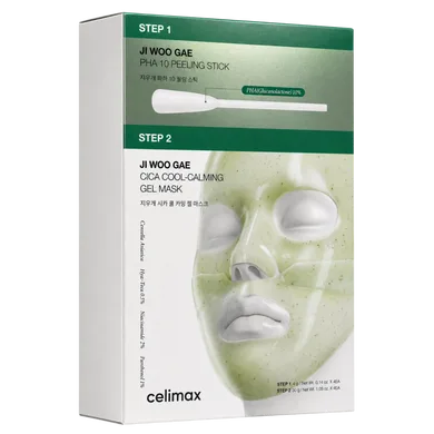 Celimax Ji Woo Gae Cica PHA Peel 2-Step Gel Mask – двоетапна маска з центеллою і PHA кислотою 1 шт.