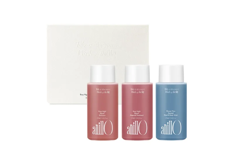 Набір для тіла ANILLO Rosy Night & Shower Time Travel Kit