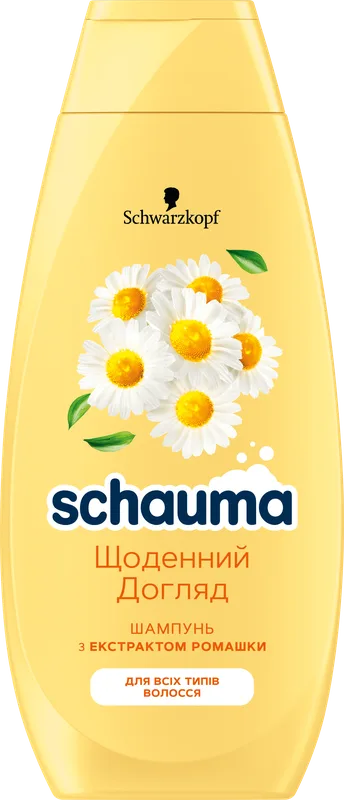 Шампунь SCHAUMA Щоденний догляд із екстрактом ромашки для всіх типів волосся 400 мл