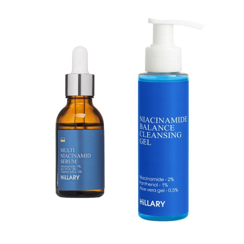 Набір для зменшення жирності та запалень з ніацинамідом Hillary Anti-Blemish Niacinamide Set