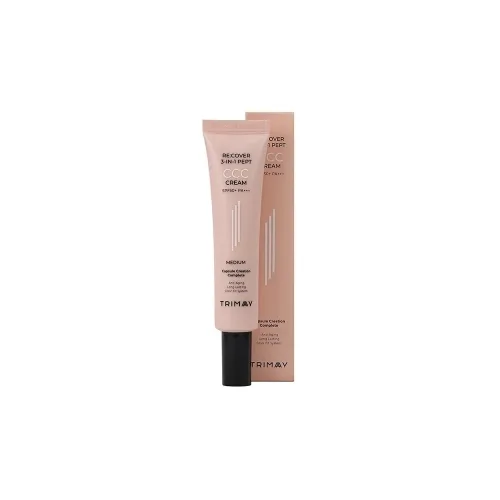 Тональний ССС Крем із пептидами 30 мл Trimay re:cover 3-in-1 pept ccc cream medium spf50+pa+++